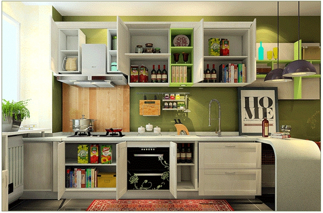 定制櫥柜個性設計,星空梵高櫥柜