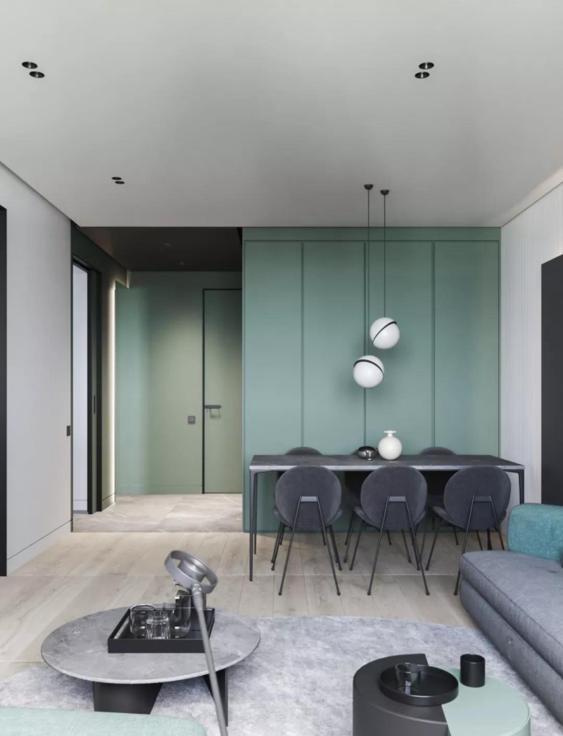 現代簡約全屋定制，小戶型全屋定制，星空梵高全屋定制